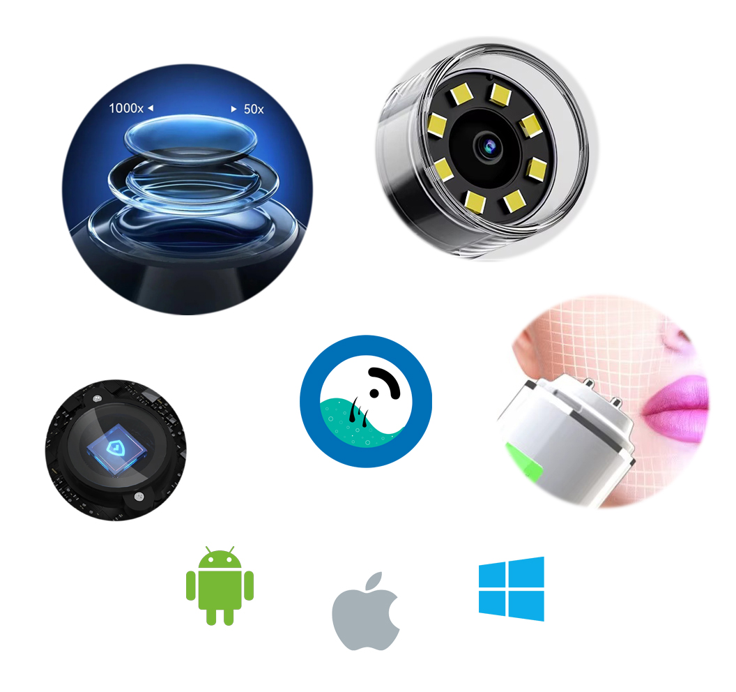 hair scalp and skin diagnostic devices