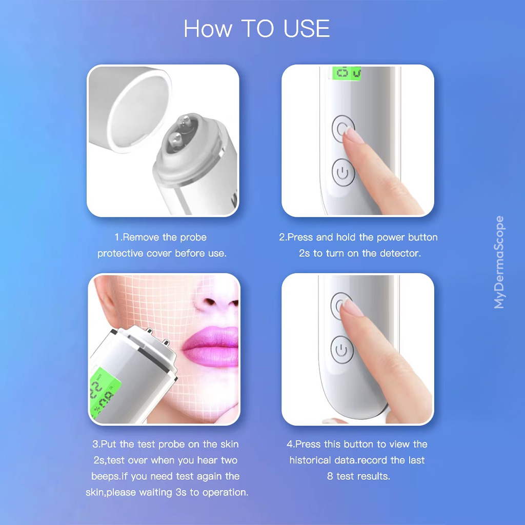 Skin Moisture Meter for Accurate Hydration & Oil Testing 4 Skin Moisture Meter for Accurate Hydration & Oil Testing - Image 3